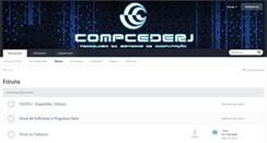Desktop Screenshot of compcederj.com.br