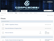 Tablet Screenshot of compcederj.com.br